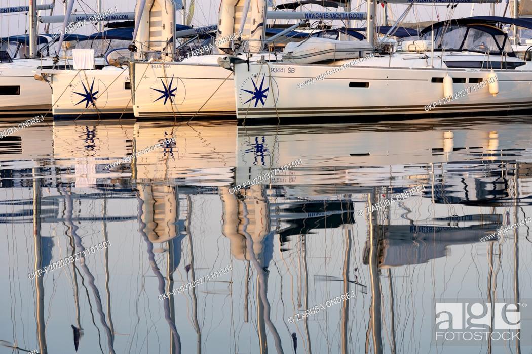 Stock Photo: morning in harbour with yachts around (CTK Photo/Ondrej Zaruba).
