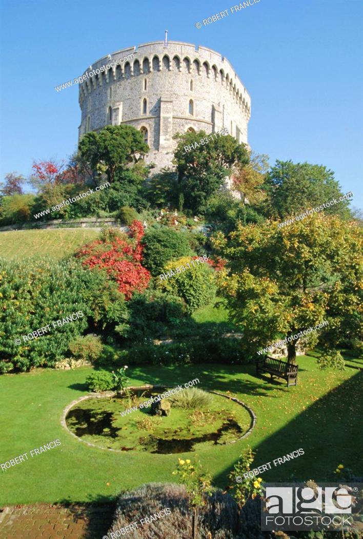 The Round Tower And Gardens In Windsor Castle Home To Royalty For