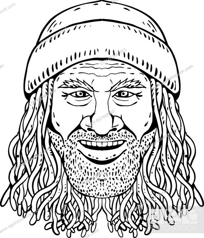 Drawing sketch style illustration of head of a Rastafarian dude, Stock  Vector, Vector And Low Budget Royalty Free Image. Pic. ESY-057442865 |  agefotostock