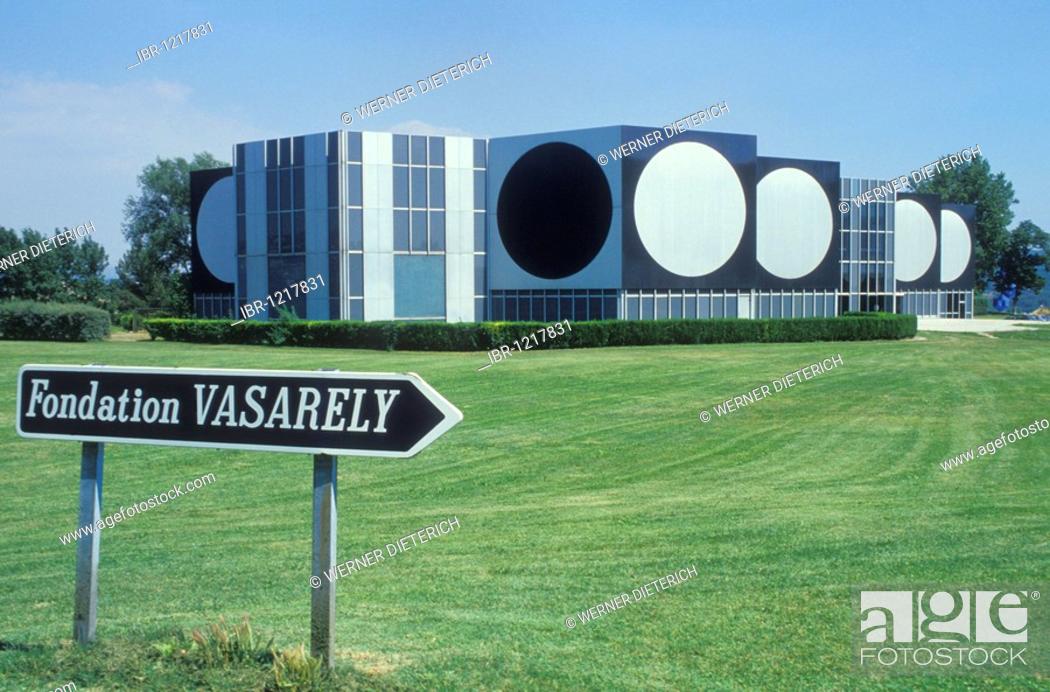 Stock Photo: Fondation Vasarely, Victor Vasarely, art museum, Aix-en-Provence, Provence, France, Europe.