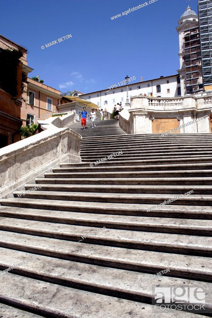 Stock Photo: The Spanish Steps Rome.