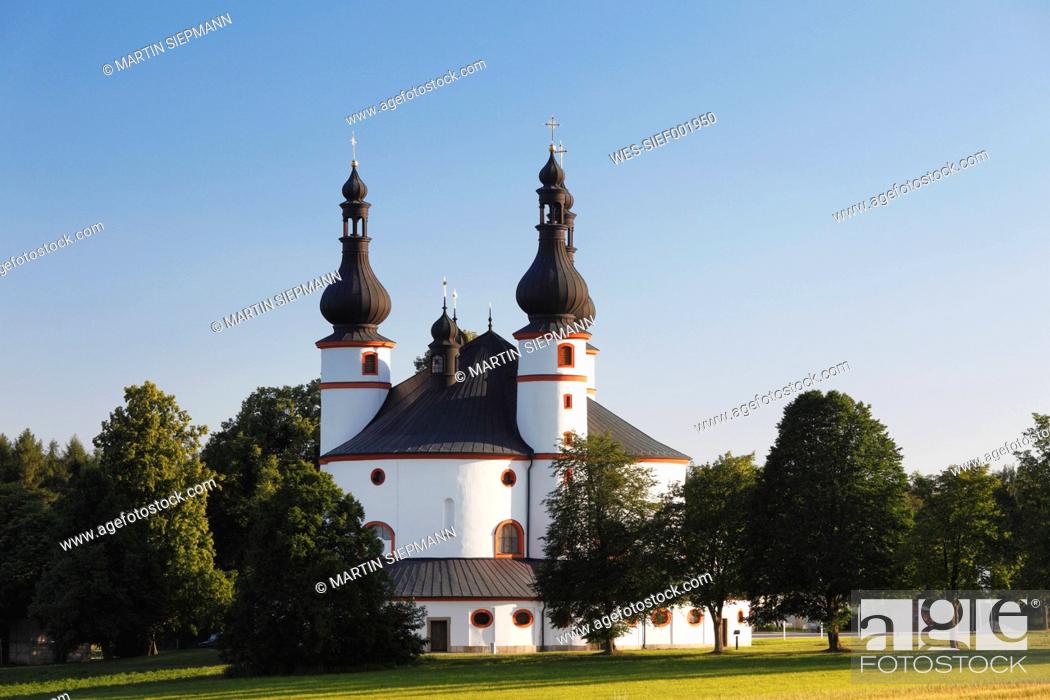 Stock Photo: Germany, Bavaria, Upper Palatinate, Waldsassen, View of pilgrim church.
