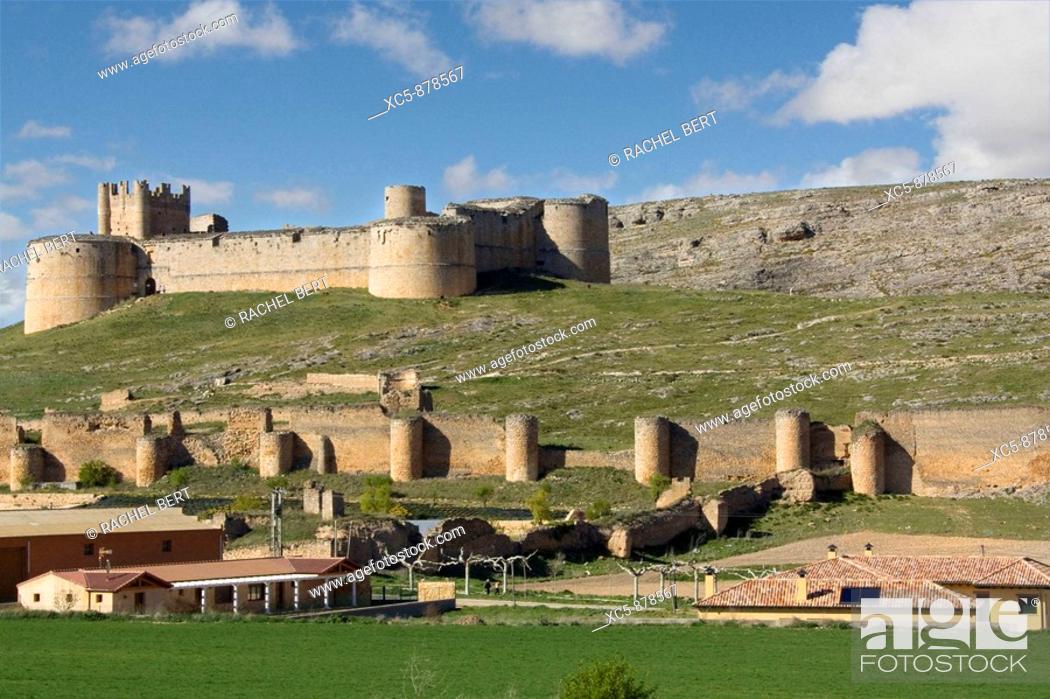 Stock Photo: Berlanga de Duero Castle, Soria, Castilla y León, Spain Constructed in the 16th century on the former original castle.