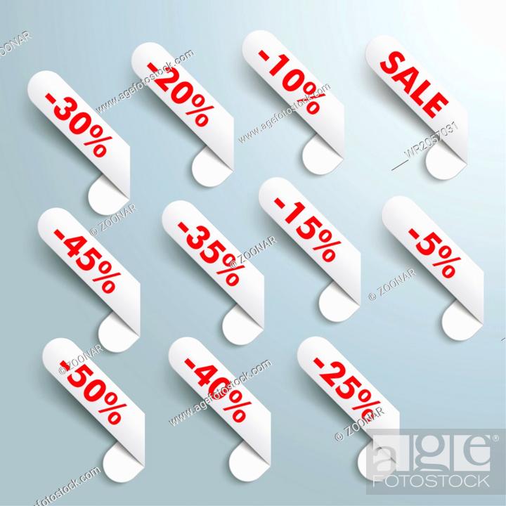 Stock Photo: White Sale Banners Elements.