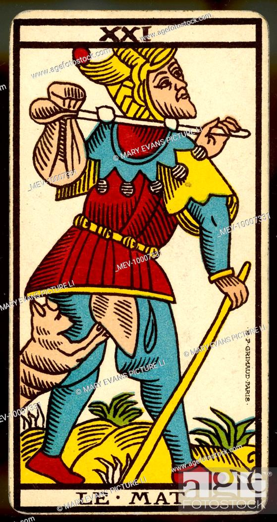 pesadilla carpeta Ópera Tarot Card 22 - Le Fou or Le Mat (The Fool), Foto de Stock, Imagen Derechos  Protegidos Pic. MEV-10007331 | agefotostock