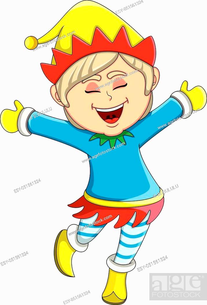 Christmas elf cartoon - full color, Stock Vector, Vector And Low Budget  Royalty Free Image. Pic. ESY-051561324 | agefotostock