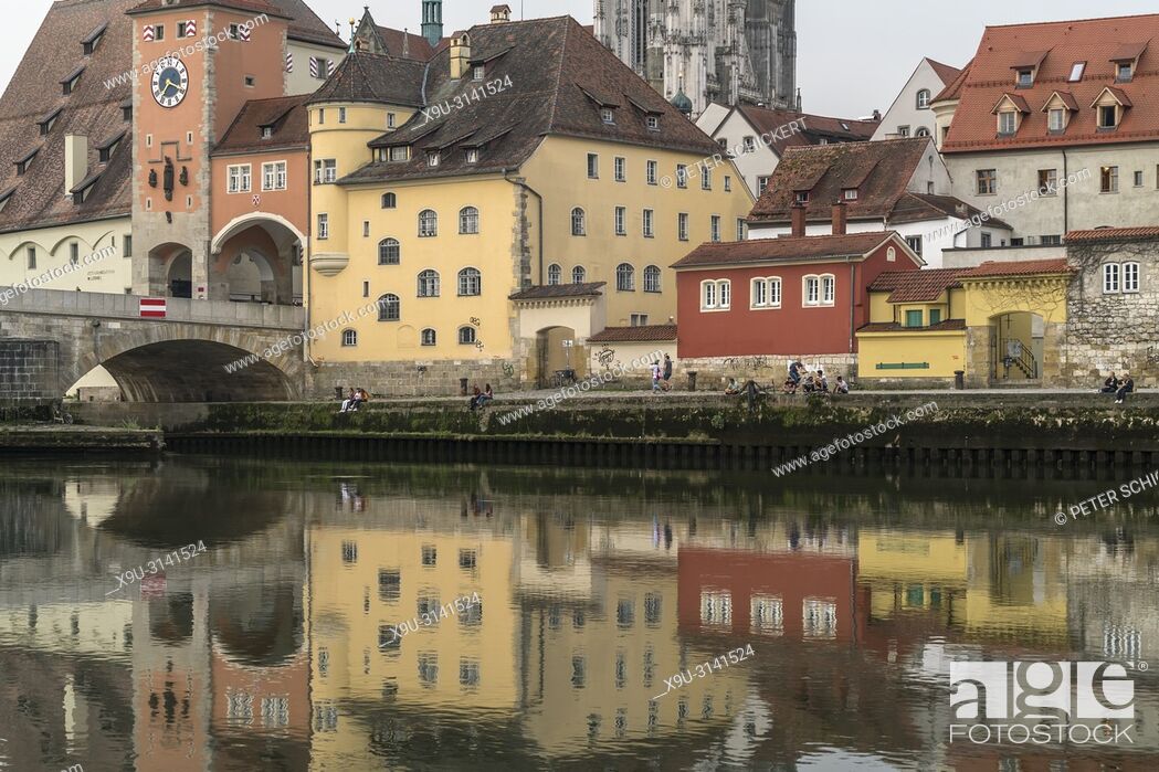 Imagen: Donau und Altstadt in Regensburg, Bayern, Deutschland, Europa | Danube river and Old Town in Regensburg, Bavaria, Germany, Europe.