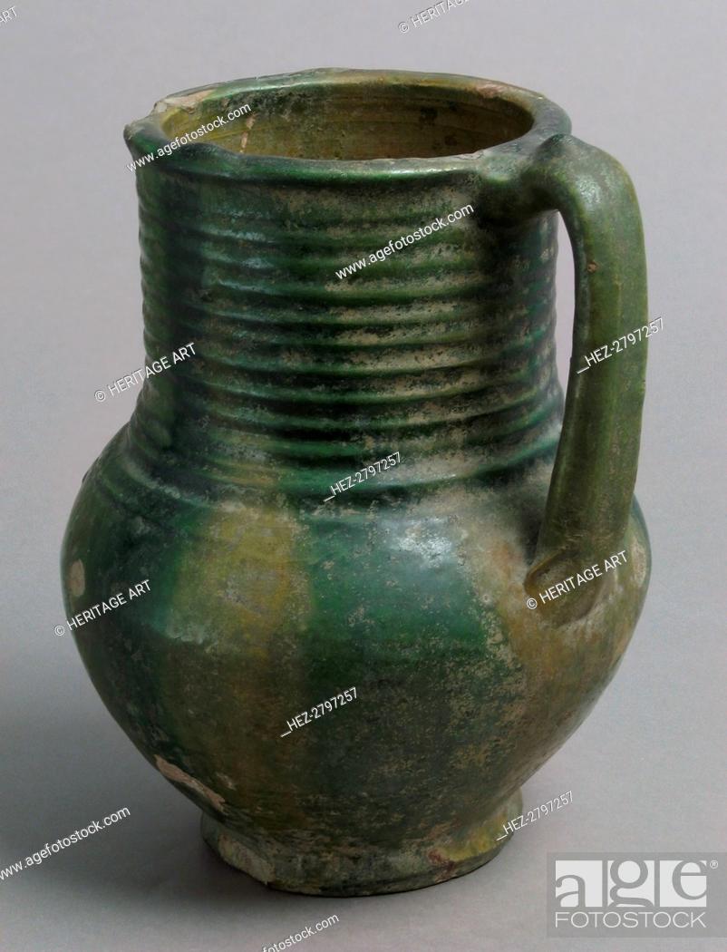 Stock Photo: Jug, French, 13th-14th century. Creator: Unknown.