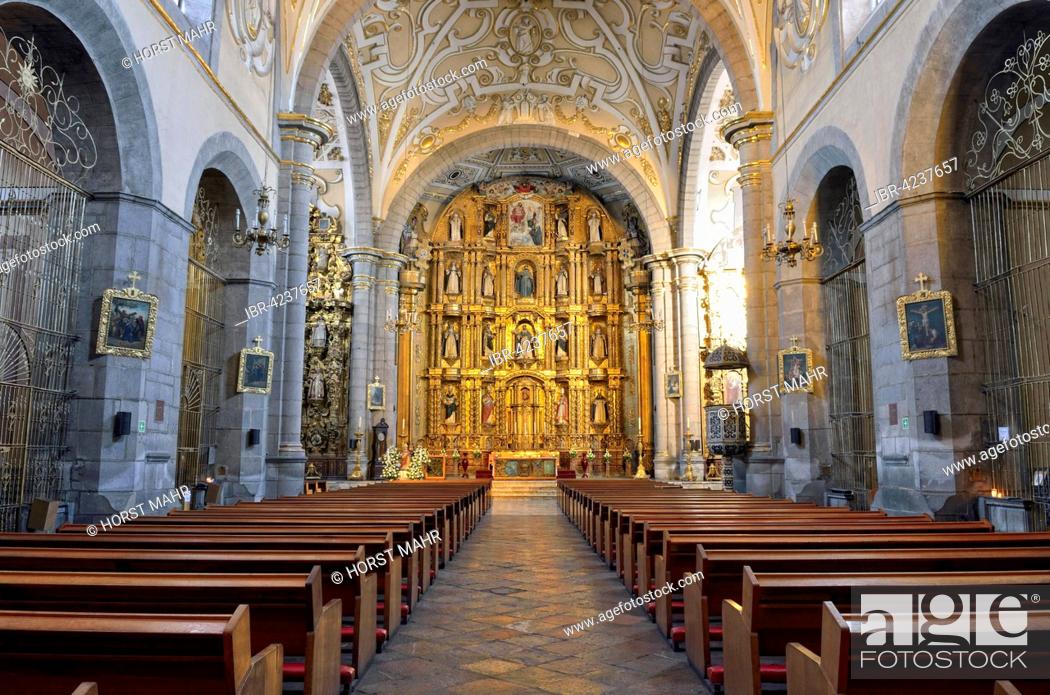 Santo Domingo Church, interior, Heroica Puebla de Zaragoza, Puebla, Mexico,  Foto de Stock, Imagen Derechos Protegidos Pic. IBR-4237657 | agefotostock