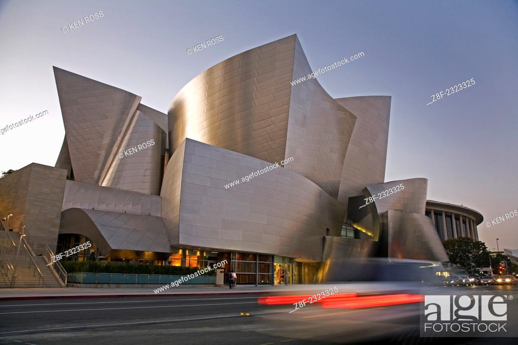 Stock Photo: Walt Disney Concert Hall, Los Angeles, California, USA.