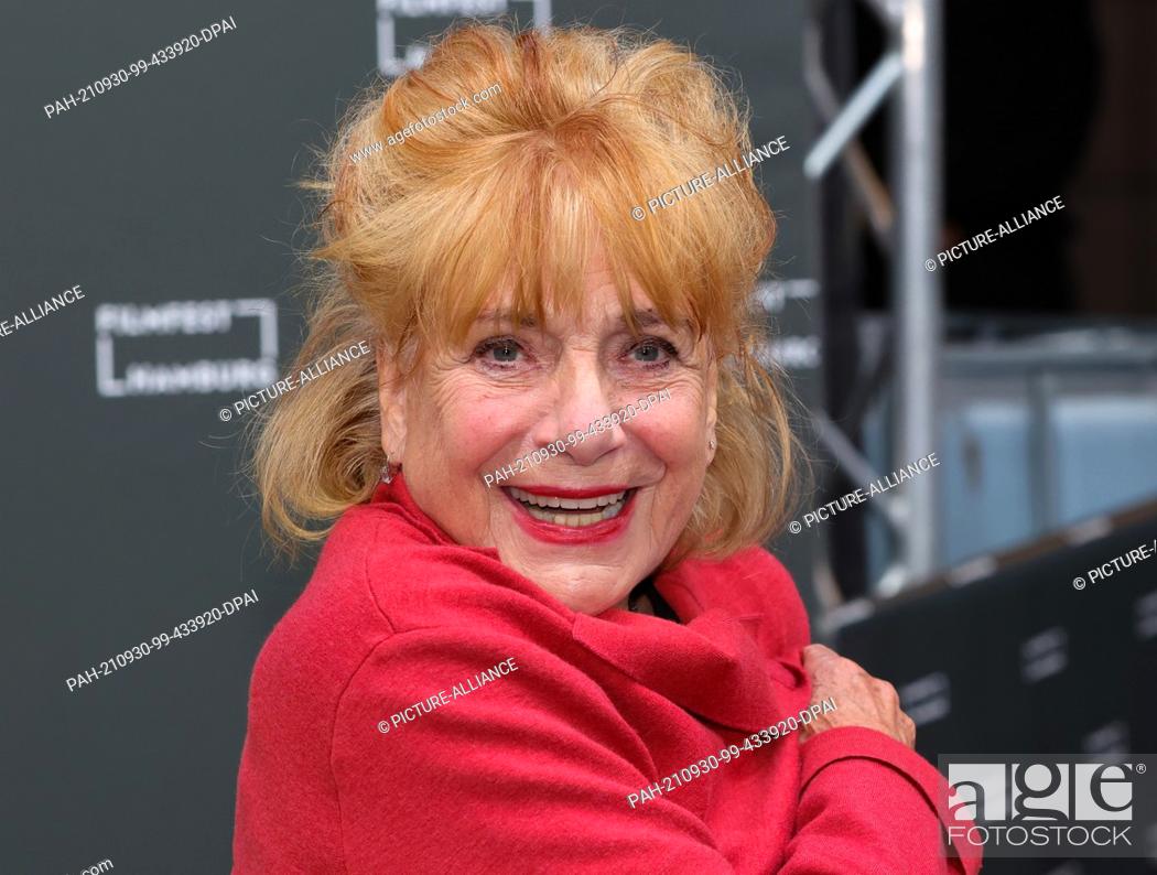 Stock Photo: 30 September 2021, Hamburg: Actress Hannelore Hoger is coming to the 29th Hamburg Film Festival, which will open with a screening of the film ""Große Freiheit"".