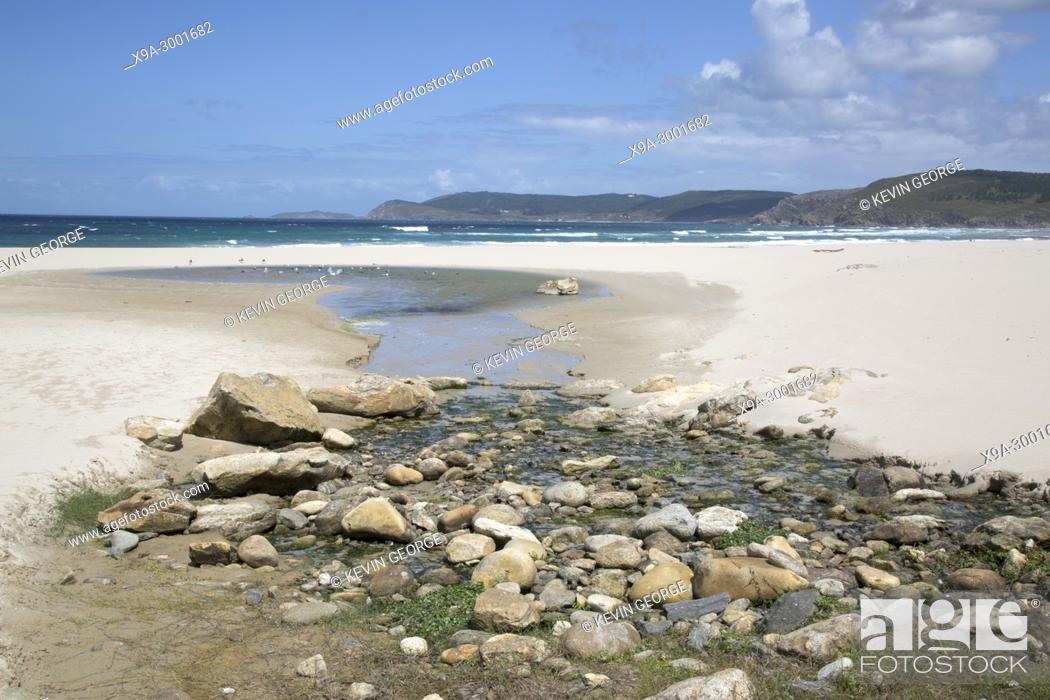 Stock Photo: Rostro Beach; Finisterre; Costa de la Muerte; Galicia; Spain.