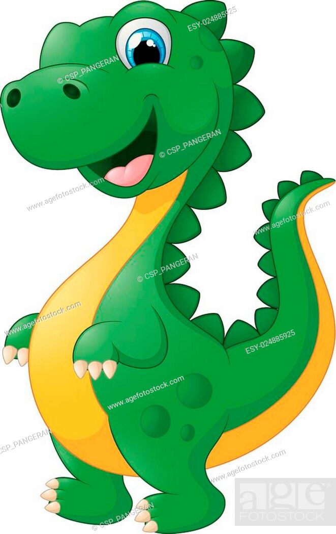 Cute Dinosaur cartoon, Stock Vector, Vector And Low Budget Royalty Free  Image. Pic. ESY-024885925 | agefotostock