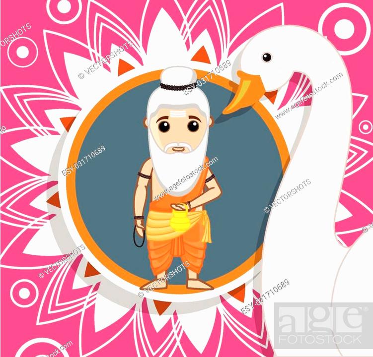 Cartoon Rishi - Hinduism Vector Illustration, Stock Vector, Vector And Low  Budget Royalty Free Image. Pic. ESY-031710689 | agefotostock