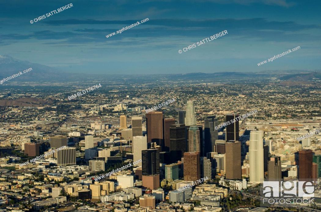 Imagen: Aerial view of Los Angeles cityscape, California, United States.