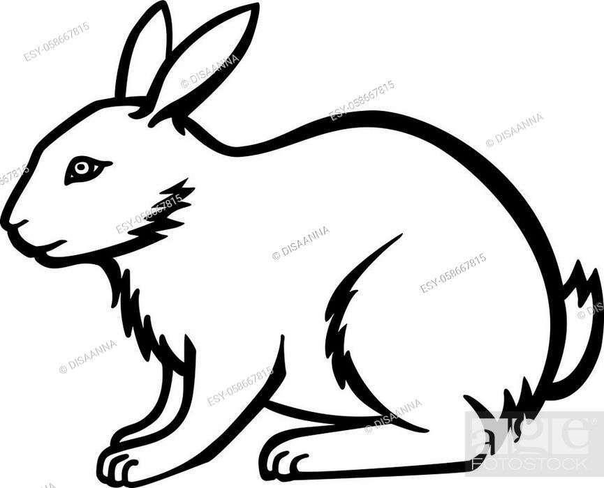 Best Photos of Rabbit Line Drawing  Drawing Bunny Rabbit Coloring    ClipArt Best  ClipArt Best
