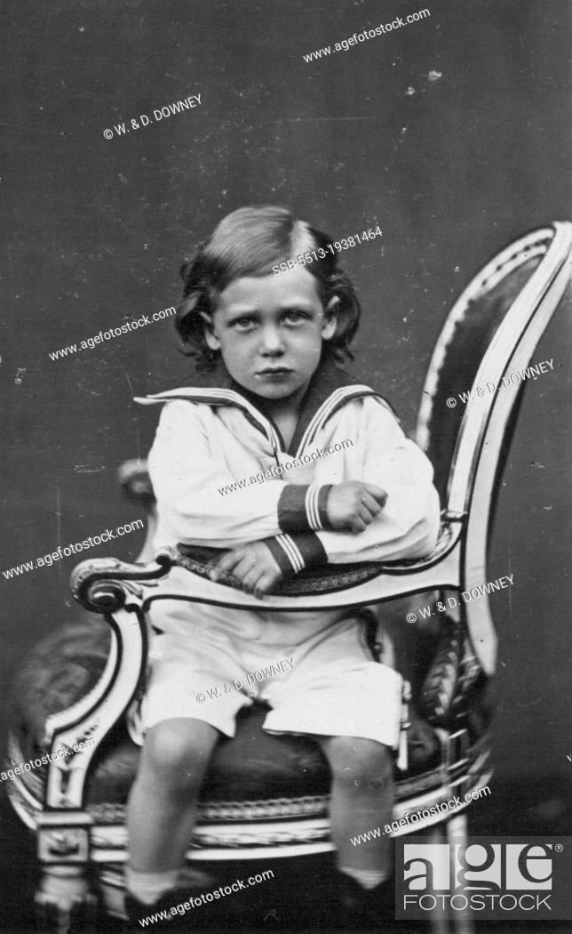 Stock Photo: King George as a child. May 03, 1935. (Photo by W. & D. Downey).