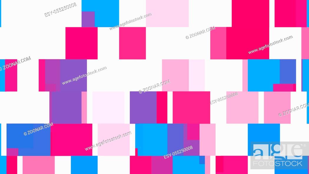 Stock Photo: Abstract background with flat bocks. 3d rendering.