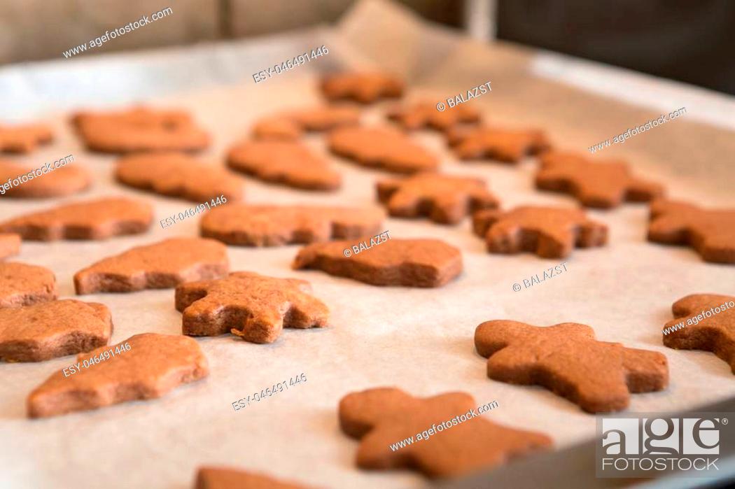 Stock Photo: Hot Homemade Cookies Straight Out Of The Oven.