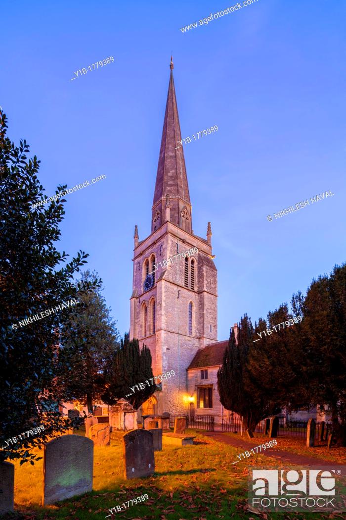 Stock Photo: St Helen's Church, Abingdon on Thames.