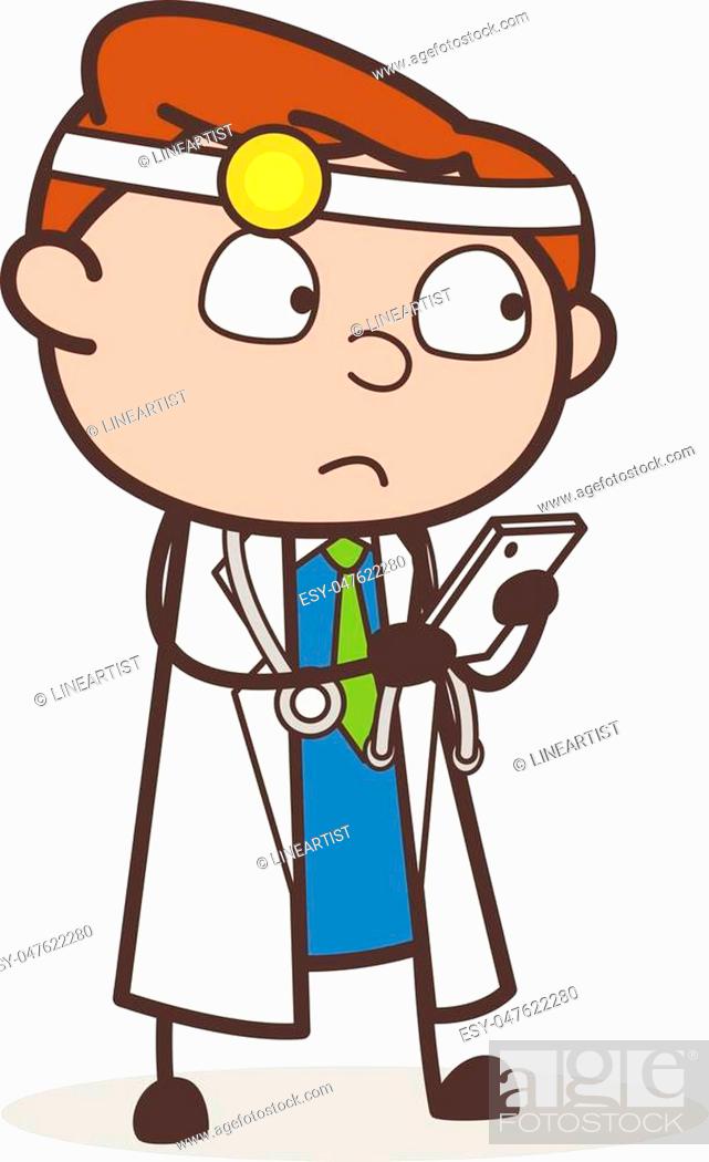 Cartoon Doctor Chatting with Friend on Video Call Vector Concept, Stock  Vector, Vector And Low Budget Royalty Free Image. Pic. ESY-047622280 |  agefotostock