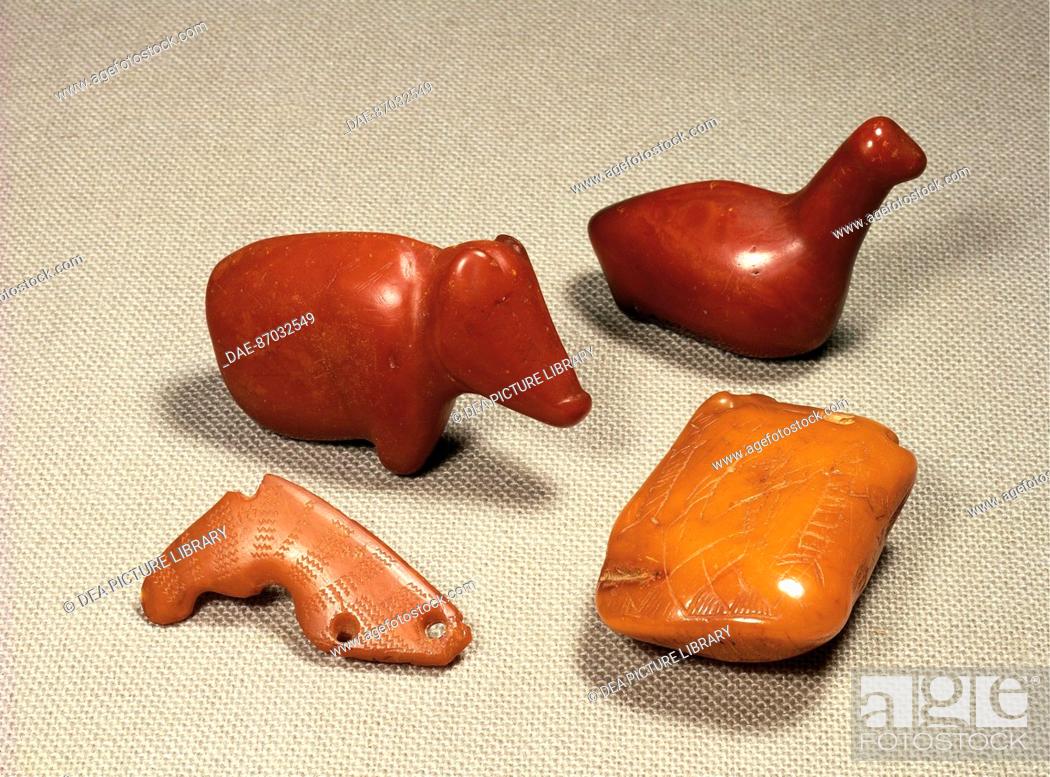 Prehistory, Denmark, Mesolithic - Animal shaped amber figurines, Stock  Photo, Picture And Rights Managed Image. Pic. DAE-87032549 | agefotostock