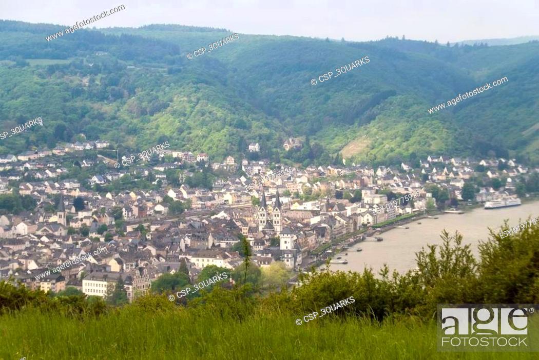 Stock Photo: Boppard at the River Rhine.