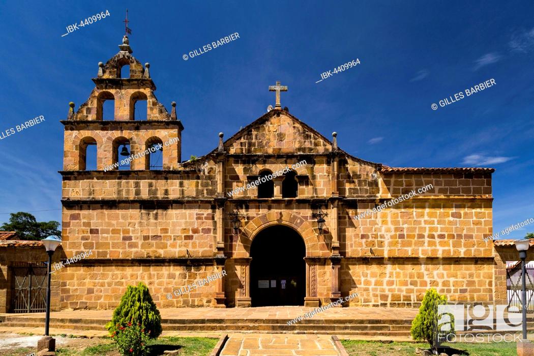 Church, Iglesia de Santa Lucia, Guane, Santander, Colombia, Stock Photo,  Picture And Royalty Free Image. Pic. IBK-4409964 | agefotostock