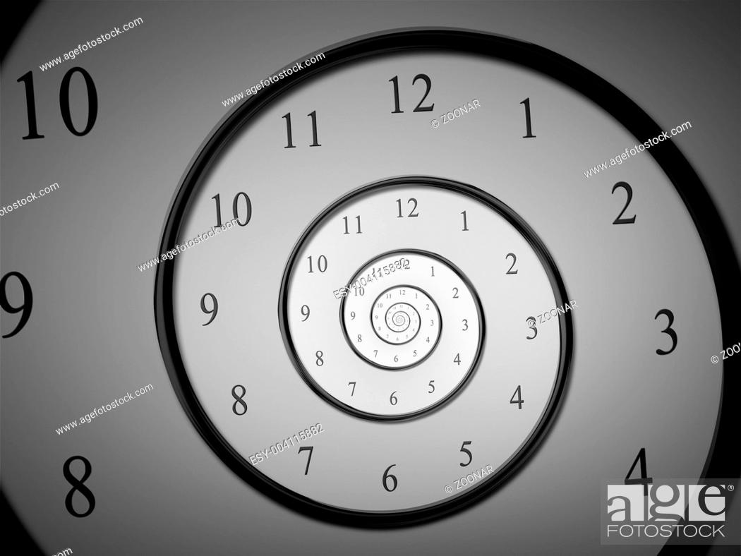 Stock Photo: time spiral.