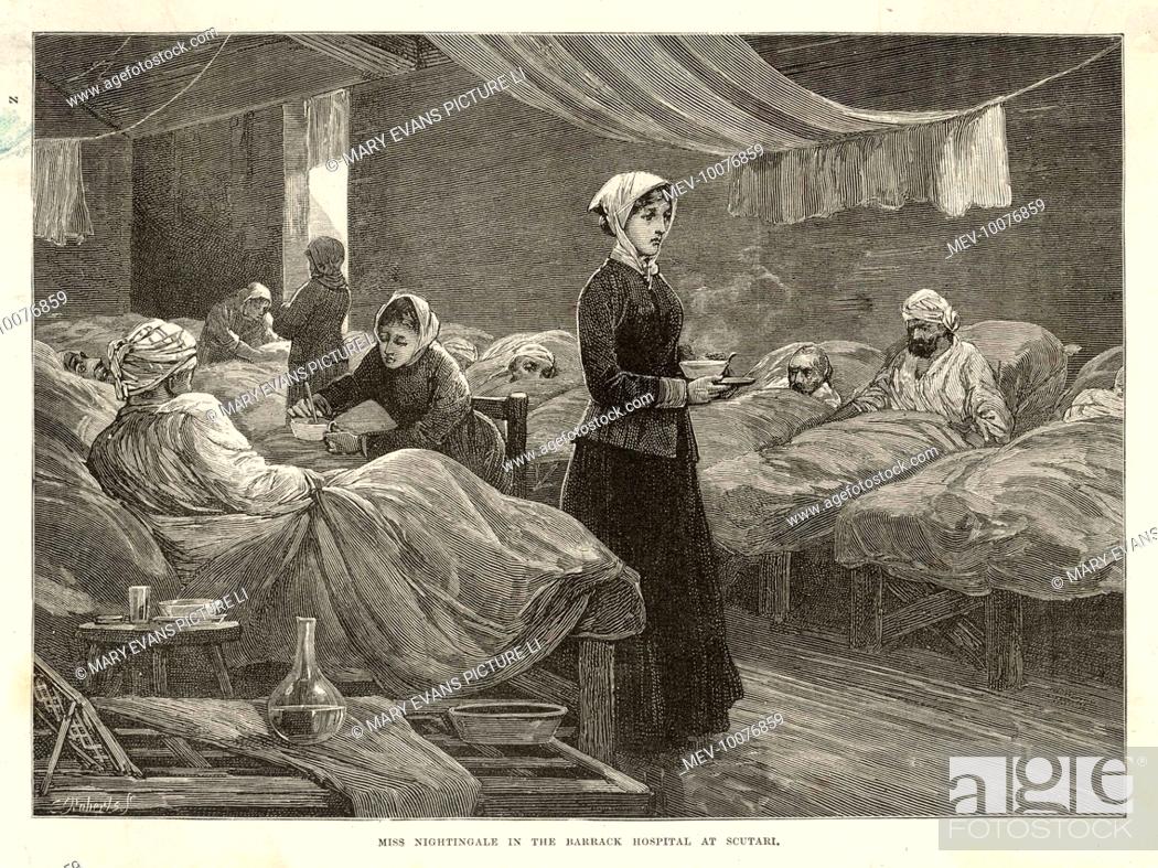 antique print 1855 Barracks at Uskudar-The British Hospital TURKEY