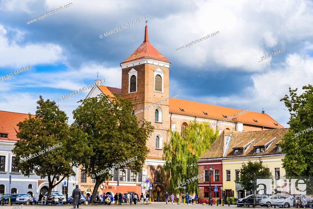 Stock Photo: Cathedral Basilica of apostles St. Peter and St. Paul. Kaunas, Kaunas County, Lithuania, Baltic states, Europe.