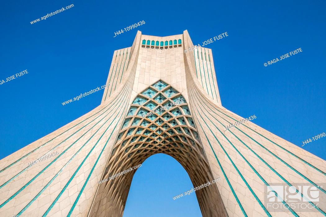 Iran, Teheran City, Azadi Tower (Borj-e Azadi), Milad Tower, Stock Photo,  Picture And Rights Managed Image. Pic. H44-10990436 | agefotostock