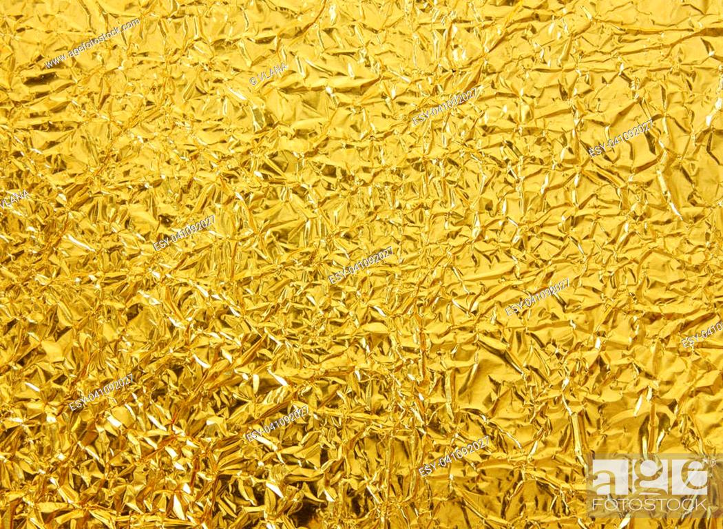 shiny yellow gold foil texture background, Stock Photo, Picture And Low  Budget Royalty Free Image. Pic. ESY-041092027 | agefotostock