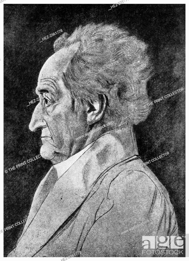 Stock Photo: Goethe, German poet, 19th century (1956). Johann Wolfgang von Goethe (1749-1832) was a novelist, dramatist, poet, humanist, scientist, philosopher.