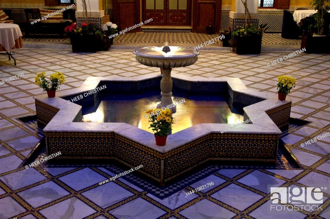 Stock Photo: 10821796, palaces Didi, Riad hotel, well, oriental, tourism, Meknes, Morocco, Africa, North Africa.