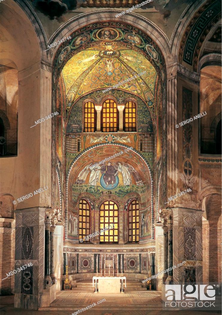 Basilica of San Vitale in Ravenna, by Unknown artist, 1526, 6th Century,  unfaced brick (exterior), Foto de Stock, Imagen Derechos Protegidos Pic.  MDO-345746 | agefotostock