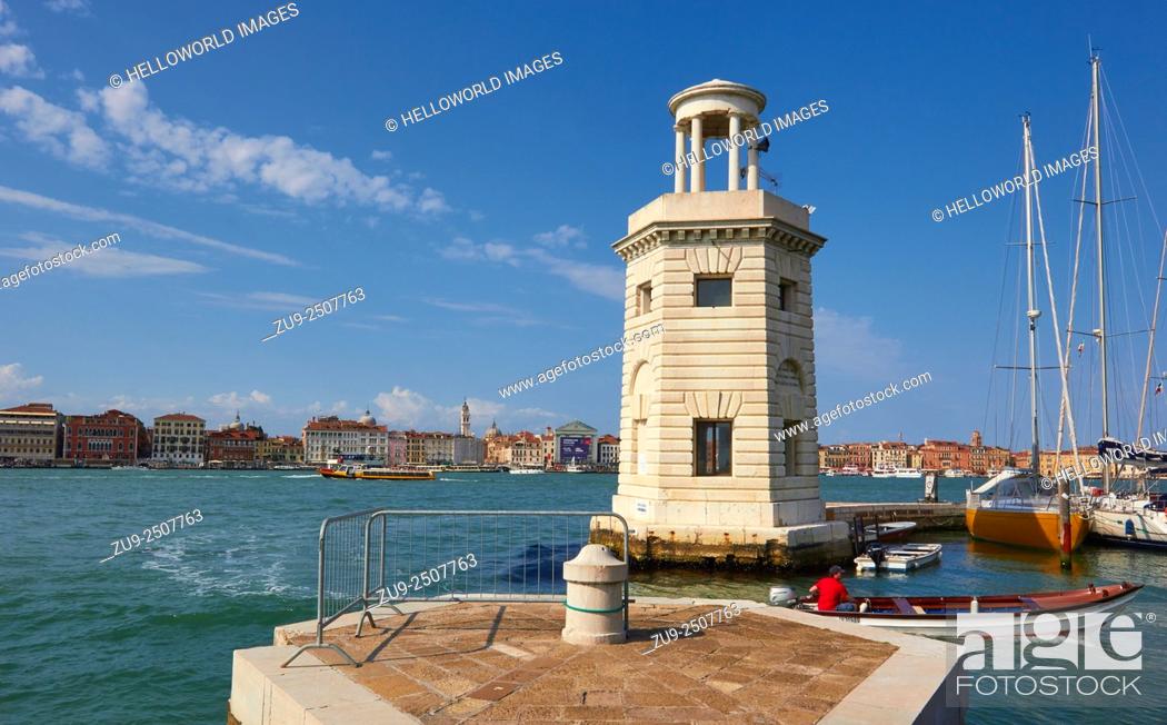 Stock Photo: Venice from San Giorgio Maggiore island, Veneto, Italy, Europe.