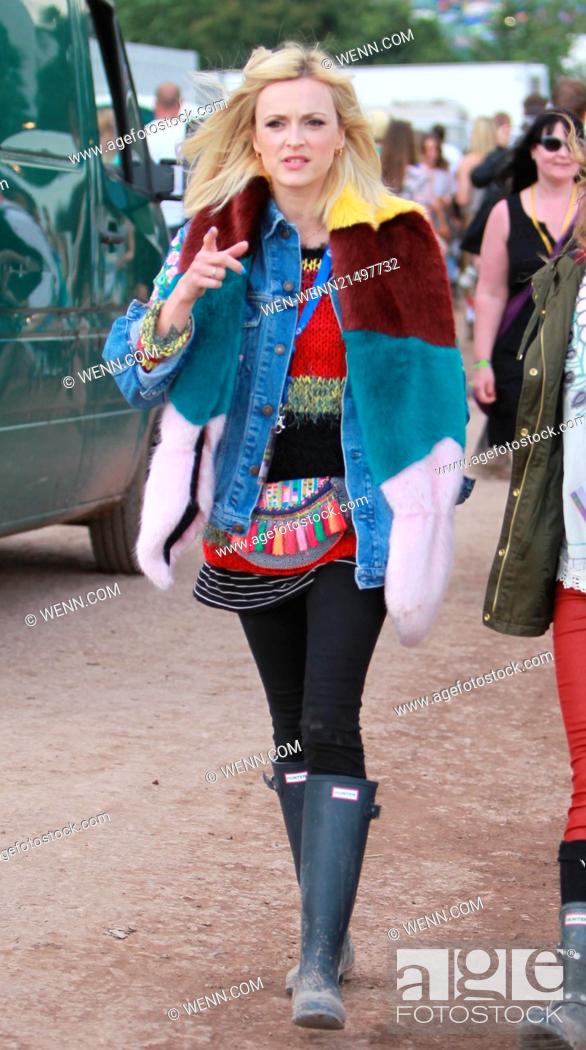 Stock Photo: Glastonbury Festival 2014 - Celebrity sightings and atmosphere - Day 2 Featuring: Fearne Cotton Where: Glastonbury, United Kingdom When: 27 Jun 2014 Credit:.