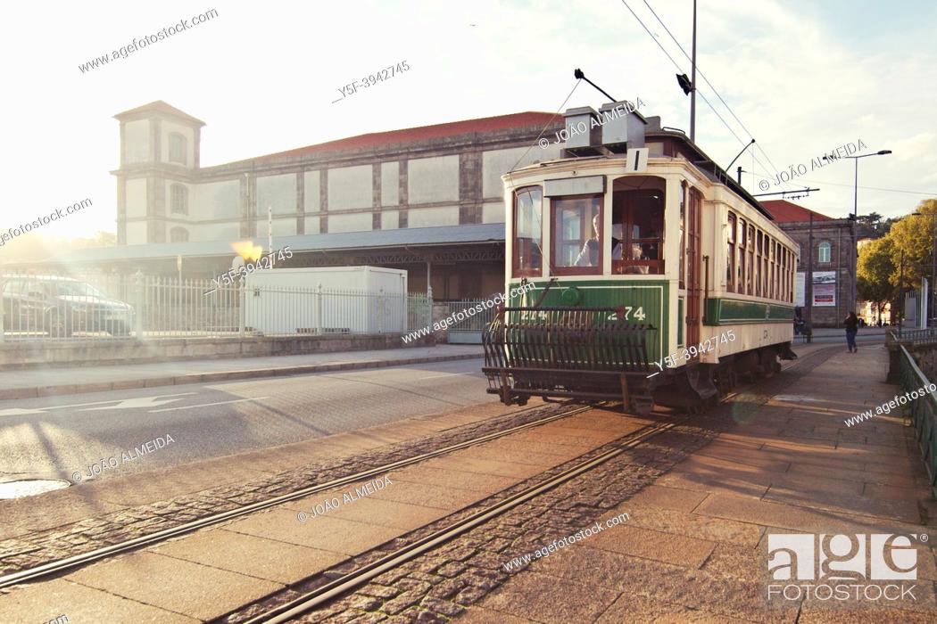 Stock Photo: The historic trams of Porto.