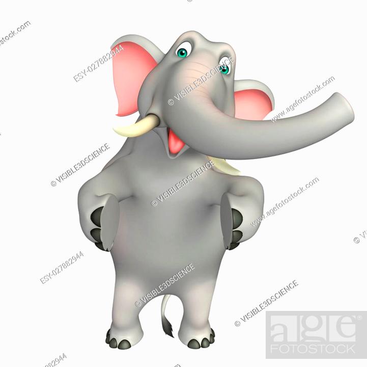 3d rendered illustration of Elephant funny cartoon character, Stock Photo,  Picture And Low Budget Royalty Free Image. Pic. ESY-027882944 | agefotostock