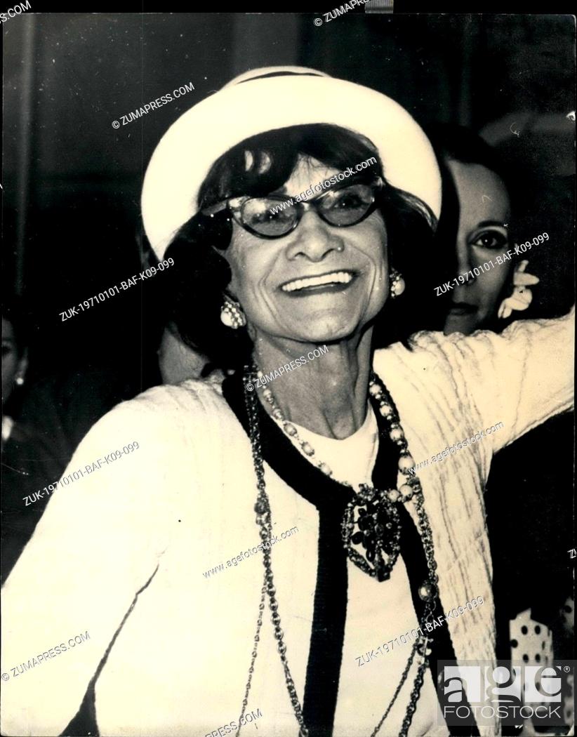 Relativo Contiene vagón Jan. 01, 1971 - Coco Chanel is dead.: Gabrielle 'Coco' Chanel, Foto de  Stock, Imagen Derechos Protegidos Pic. ZUK-19710101-BAF-K09-099 |  agefotostock