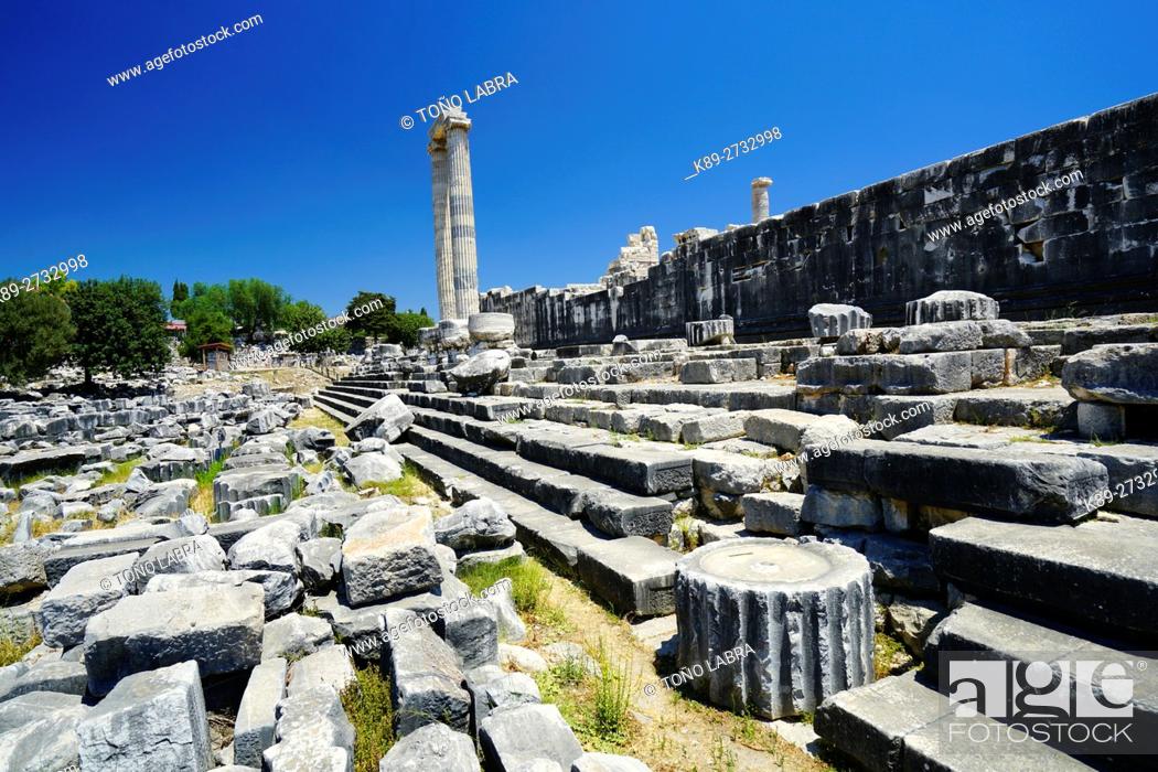 Stock Photo: Temple of Apollo. Didyma. Ancient Classic Greece. Asia Minor. Turkey.