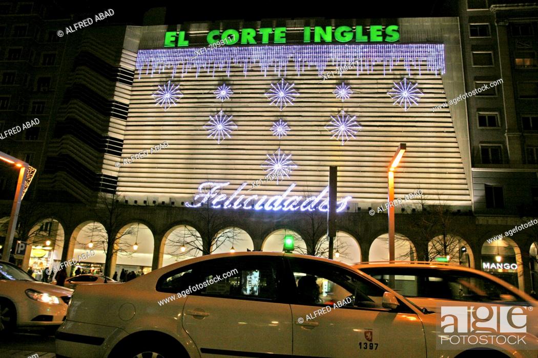 El Corte Ingles mall, Paseo de Independencia, Zaragoza, Spain, Foto de Stock, Derechos Protegidos Pic. XE1-2098117 |
