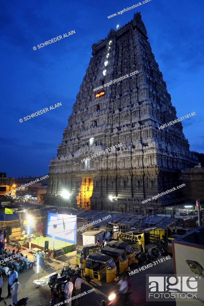 India, Tamil Nadu State, Tiruvannamalai, Arunachaleshwara Hindu Temple,  Stock Photo, Picture And Rights Managed Image. Pic. HMS-HEMIS-3118140 |  agefotostock