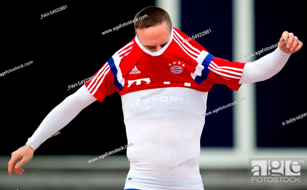 Stock Photo: Munich's player Franck Ribery is seen before a training session in Doha, Qatar, 11 January 2015. Bayern Munich stays in Qatar until 17 January 2015 to prepare.