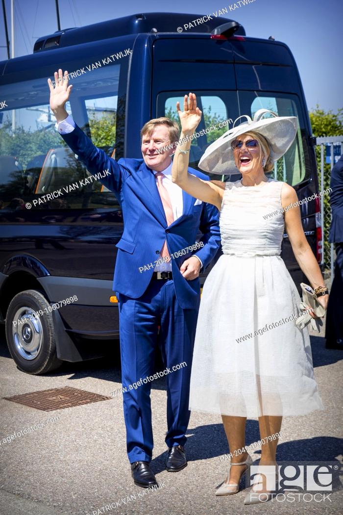 Stock Photo: King Willem-Alexander and Queen Maxima of The Netherlands visit the region West Friesland, 28 June 2018. Photo: Patrick van Katwijk / NETHERLANDS OUT |.
