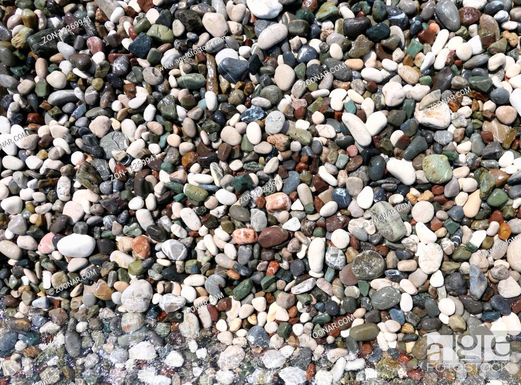 Imagen: Sea stones background.