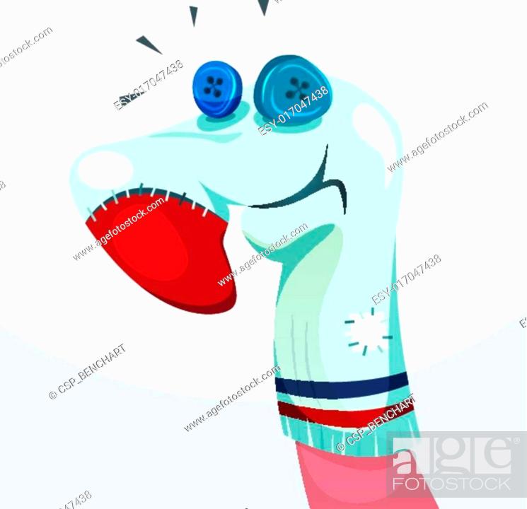 Sock Puppet Character, Stock Vector, Vector And Low Budget Royalty Free  Image. Pic. ESY-017047438 | agefotostock