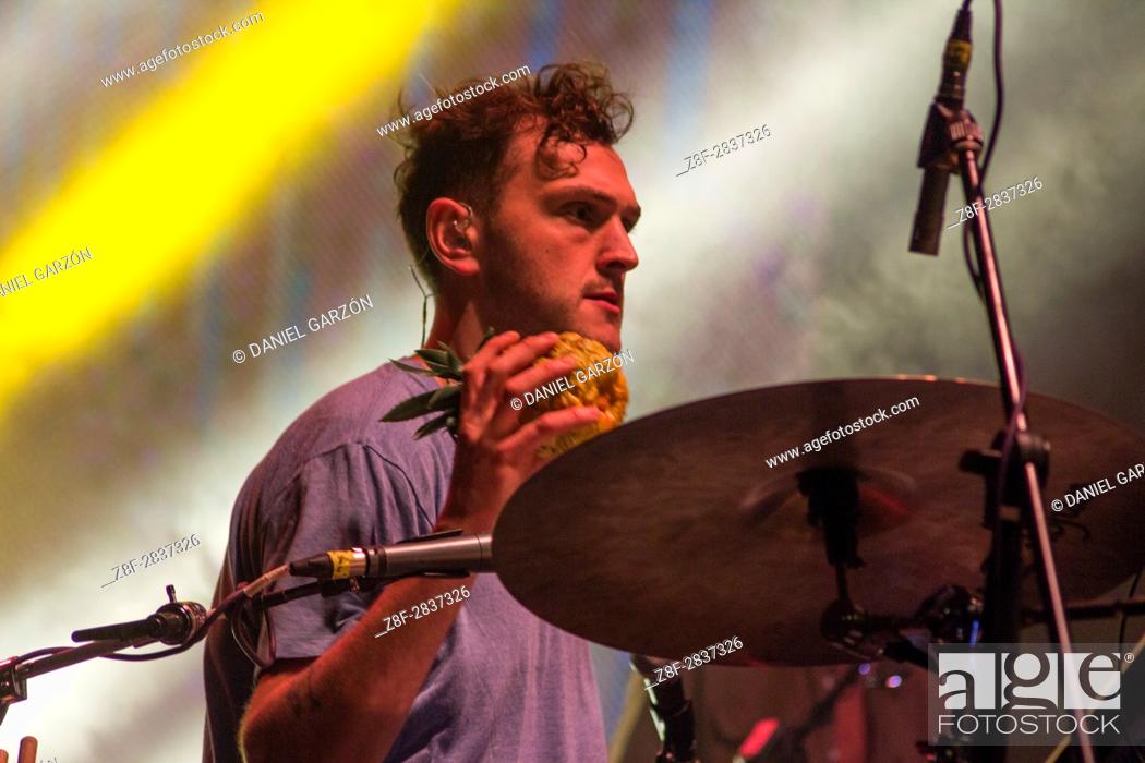 Joe Seaward drums of Glass Animals Club performs at Estereopicnic Music  Festival on March 23, Stock Photo, Picture And Rights Managed Image. Pic.  Z8F-2837326 | agefotostock