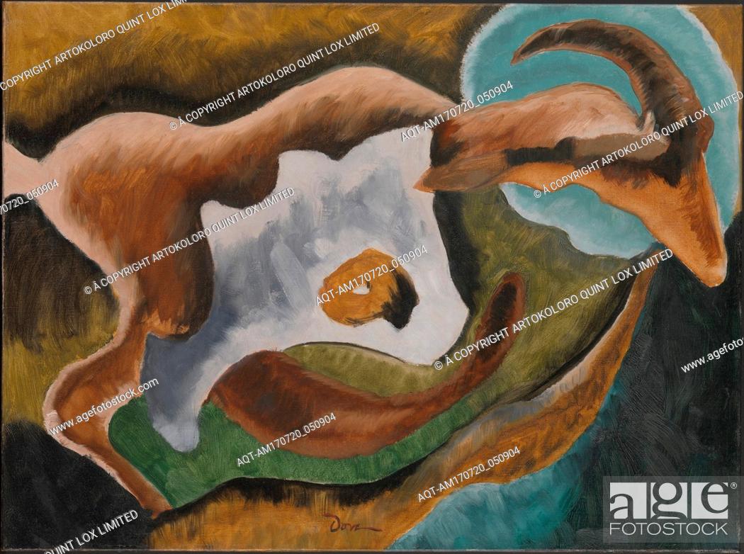 Stock Photo: Goat, 1935, Oil on canvas with selective varnish, 23 x 31 in. (58.4 x 78.7 cm), Paintings, Arthur Dove (American, Canandaigua, New York 1880â€“1946 Huntington.
